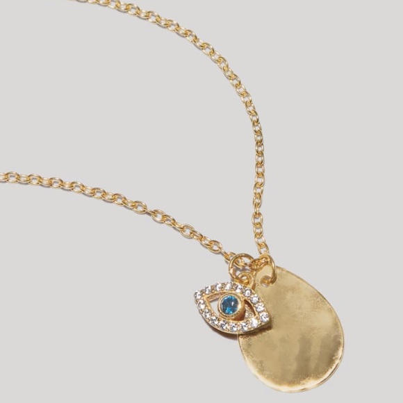 Argento Vivo Evil Eye Charm Cluster Necklace